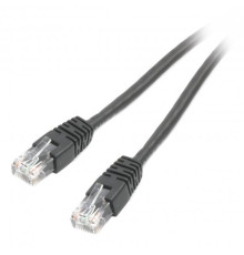 Патч-корд UTP Cablexpert (PP6U-0.25M/BK) cat.6, літий, 50u штекер із засувкою, 0.25 м, чорний