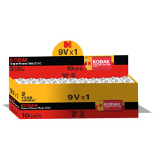 Батарейка Kodak Extra Heavy Duty 6F22 1шт, коробка