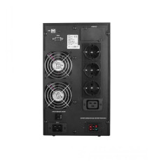 Джерело безперебійного живлення Powercom MAC-3K Schuko, Online, 3 х євро, USB, RJ-45, метал (00230043)
