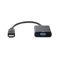 Адаптер REAL-EL HDMI - VGA (M/F), 0.15 м, черный (EL123500020)