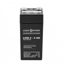 Акумуляторна батарея LogicPower LPM 4V 4AH (LPM 4 - 4 AH) AGM