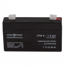 Акумуляторна батарея LogicPower LPM 6V 1.3AH (LPM 6 - 1.3 AH) AGM