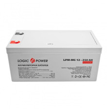 Аккумуляторная батарея LogicPower 12V 250AH (LPM-MG 12 - 250 AH) AGM мультигель