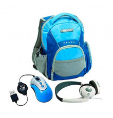 Рюкзак для ноутбука Targus PC Accessory Bundle Blue/Grey (BUS0183) 10" + мышь, наушники