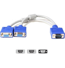 Кабель Atcom VGA - 2хVGA (M/F), 0.1 м, White (10800)