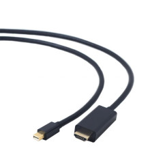 Кабель Cablexpert mini Displayport - HDMI V 1.2 (М/М), 1.8 м, чорний (CC-mDP-HDMI-6) пакет