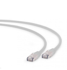Патч-корд S/FTP Cablexpert (PP6A-LSZHCU-0.25M) литий, 50u "штекер із засувкою, 0.25м, сірий