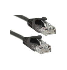 Патч-корд PowerPlant (CA911523) cat.5e, UTP, 0.5 м, чорний