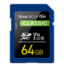 Карта пам`яті SDXC 64GB UHS-I Class 10 Team Classic (TSDXC64GIV1001)
