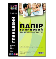 Фотопапiр NewTone глянсовий 230г/м2 А4 50л (G230.50)