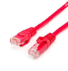 Патч-корд UTP Atcom RJ45, Cat.6, мідь, 3 м, червоний