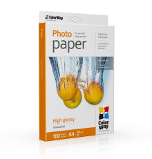 Фотобумага ColorWay глянцевая 180г/м2 A4 100 л. (PG180100A4)