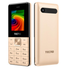 Мобiльний телефон Tecno T301 Dual Sim Champagne Gold (4895180743337)