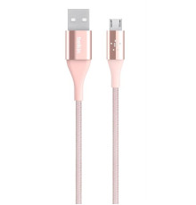 Кабель Belkin DuraTek Mixit USB2.0-MicroUSB, 1.2м Pink-Gold (F2CU051BT04-C00)