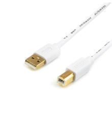 Кабель Atcom USB - USB Type-B V 2.0 (M/M), 1.8 м, білий (13423)