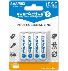 Аккумулятор everActive AAA/HR03 Ni-MH 1050mAh BL 4шт