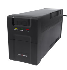 Джерело безперебійного живлення LogicPower 600VA-P, Lin.int., AVR, 2 x євро, пластик