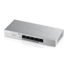 Коммутатор ZYXEL GS1200-5HP v2 (GS1200-5HPV2-EU0101F) (1xGE, 4хGE PoE, max 60W, металл, настольный, бесшумный, WebSmart)