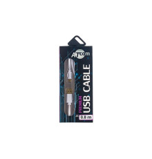 Кабель Atcom (16123) USB 2.0 AM/microUSB, 0.8м, белый