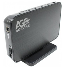 Внешний карман AgeStar SATA HDD 2.5", USB 3.0, Black (3UB2A8)