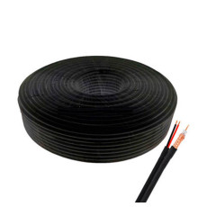Кабель коаксиальный ATIS RG590 CU PE+2*0,5 (100м)