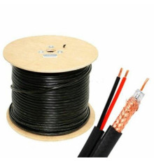 Кабель коаксиальный ATIS RG590-CU+2*0,75 PE (305м)