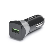 Автомобильное зарядное устройство REAL-EL CA-30 QC3.0 (1USBx3A) Black/Grey