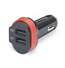 Автомобильное зарядное устройство REAL-EL CA-35 (3USBx3.4A) Black/Orange + кабель microUSB