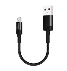Кабель Grand-X USB - Lightning (M/M), Cu, Power Bank, 0.2 м, Black (FM-20L)