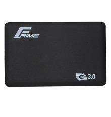 Зовнішня кишеня Frime SATA HDD/SSD 2.5", USB 3.0, Soft touch, Black (FHE30.25U30)