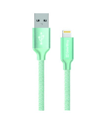 Кабель ColorWay USB - Lightning (M/M), 1 м, Mint (CW-CBUL004-MT)