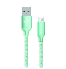 Кабель ColorWay USB - micro USB (M/M), 1 м, Mint (CW-CBUM002-MT)