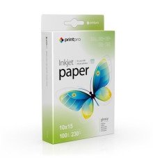 Фотопапір PrintPro глянцевий 230г/м2 10x15см 100арк (PGE2301004R)