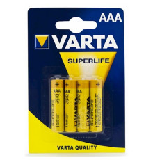 Батарейка Varta Superlife 2003 AAA/LR03 BL 4шт, жовта