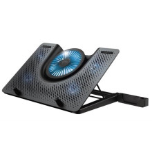 Підставка для ноутбука Trust  GXT 1125 Quno Blue LED Black (23581) 17.3"
