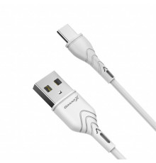 Кабель Grand-X USB - USB Type-C, Cu, 1 м, 3 A, Fast Сharge, White (PC-03W)