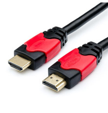 Кабель Atcom HDMI - HDMI V 2.0 (M/M), 4K, 1 м, чорний/червоний (24941) пакет