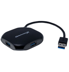 Концентратор USB3.0 Grand-X GH-415 Black 4хUSB3.0