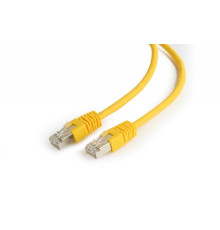 Патч-корд FTP Cablexpert (PP6-1M/Y) cat.6, литий, 50u штекер із засувкою, 1м, жовтий