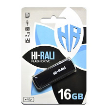 Флеш-накопитель USB 16GB Hi-Rali Taga Series Black (HI-16GBTAGBK)
