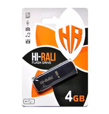 Флеш-накопичувач USB 4GB Hi-Rali Taga Series Black (HI-4GBTAGBK)