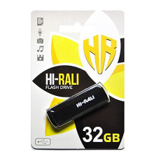 Флеш-накопичувач USB 32GB Hi-Rali Taga Series Black (HI-32GBTAGBK)