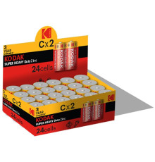 Батарейка Kodak Extra Heavy Duty C/LR14 BL 2 шт, коробка