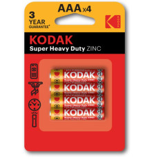 Батарейка Kodak Extra Heavy Duty AAA/R3 BL 4шт