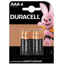 Батарейка Duracell Basic AAA/LR03 BL 6шт