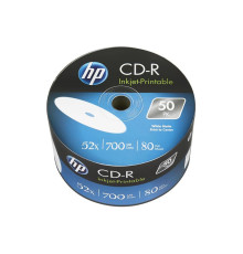 CD-R HP (69301 /CRE00070WIP-33) 700MB 52x IJ Print, без шпинделя, 50 шт
