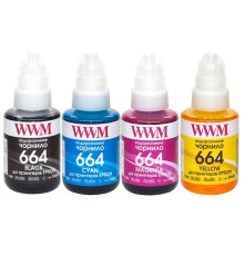 Комплект чернил WWM для Epson L110/L210/L300 4х140г B/C/M/Y (E664SET4)