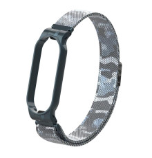 Ремінець Armorstandart Milanese Magnetic Band для Xiaomi Mi Band 5/Mi Band 6 Khaki White (ARM56857)