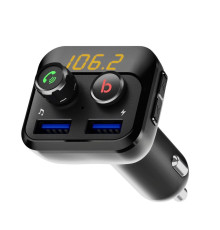 FM-трансмітер Grand-X 98GRX MegaBass Bluetooth V5.0 Hands Free MicroSD, 2хUSB 1A+2.4A