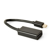 Адаптер Cablexpert mini DisplayPort - DisplayPort (M/F), 0.15 м, Black (A-mDPM-DPF4K-01)